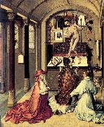 Robert Campin mass of Saint Gregory oil painting on canvas
